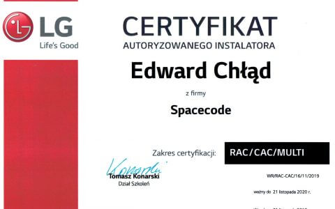 LG Certyfikat Rac CAC Multi